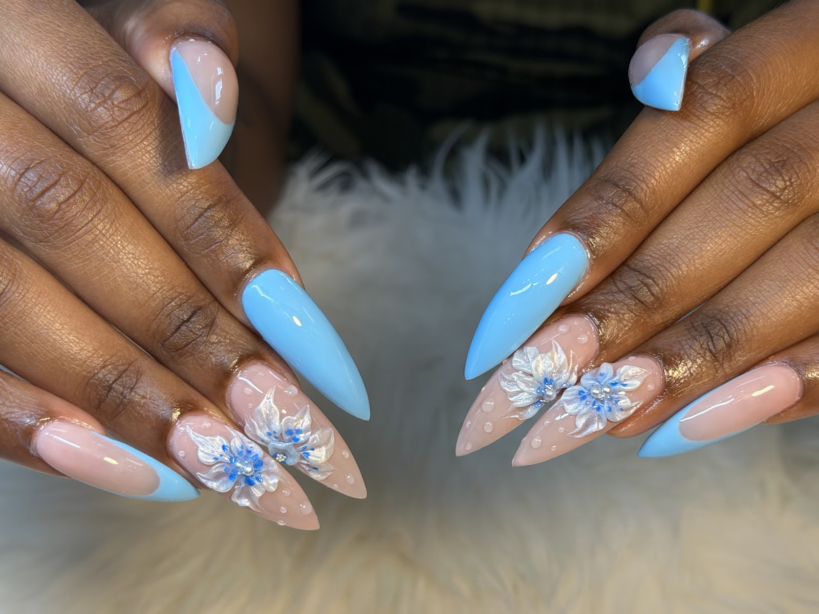 Sunflower nails nail photo 3